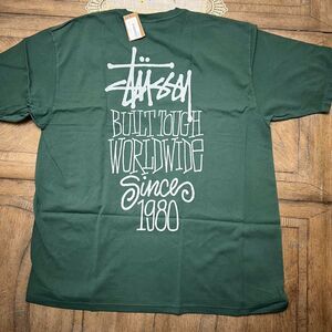 Stussy Men's Pink and Purple T-shirt